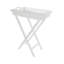Como Tray Top Cross Legs End Table
