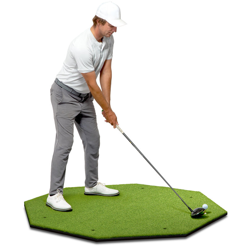 Elite 5' x 5' Green Artificial Turf Golf Hitting Mat