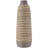 Dutton Brown Seagrass Handmade Braided Decorative Vase with Layered Gray Paneling-54344481