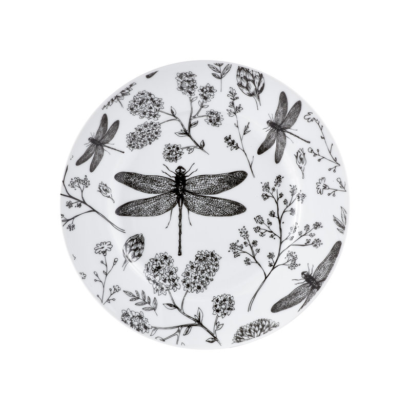 Honora 16 Piece Porcelain China Dinnerware Set - Service for 4