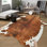 Tapis en fausse fourrure de vache Western Decor, tapis en peau de vache de qualité supérieure, tapis à imprimé de vache robuste pour la décoration intérieure