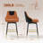 Full Back Upholstered Counter Stool With Metal Frame-992692667