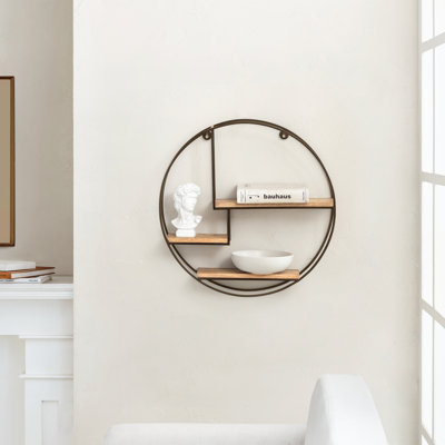 Elysant 3 Piece Circle Floating Shelf