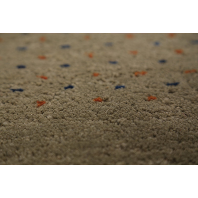 Tapis tribal vert Gabbeh 8