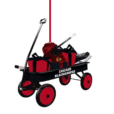 Ornement figurine suspendu wagon d’équipe