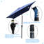 Parasol d'extérieur imperméable 6 x 9 pi avec manivelle et bouton poussoir inclinable-1565158953
