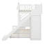 Lit superposé simple au-dessus de double avec escalier de rangement, glissière et tablette supérieure-2122482679
