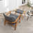 Leifer Upholstered Accent Chair with Ottoman-1534032580