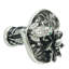 Lily Pads; lily pad & frog large knob decorated with swarovski crystals in finish Chalice-1389486161