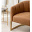 Fauteuil demi-tonneau rembourré l 30 po Romy-1182314355