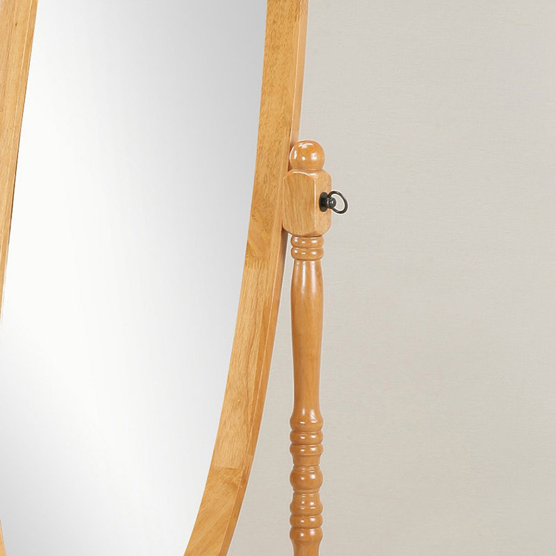 Miroir de plancher Modern Anna, Chêne