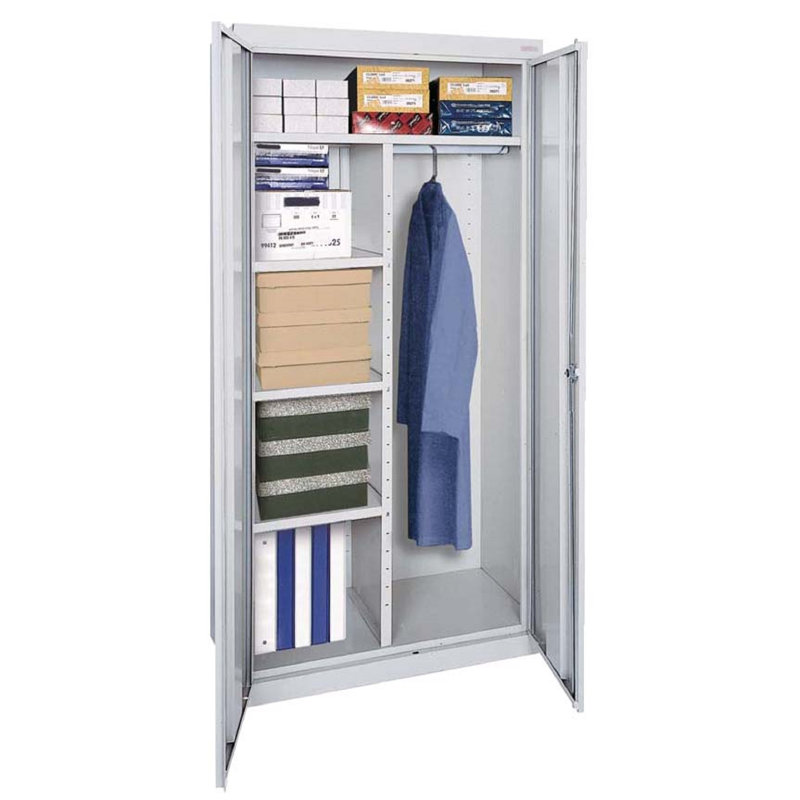 Elite Series Steel Single Storage Cabinet ( 72'' H x 36'' W x 18'' D), Dove Gray