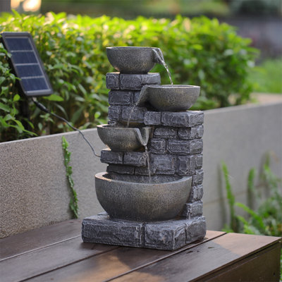 Weather Resistant Fountain with Light