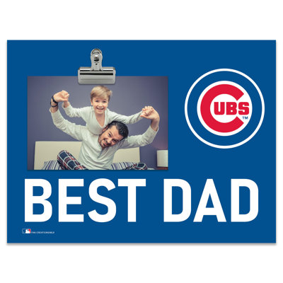Chicago Cubs Bright Line - Best Dad Clip Frame