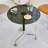 Black Round Glass Dining table