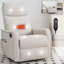 Chenille Swivel Manual Recliners with Heat Massage-1291707713