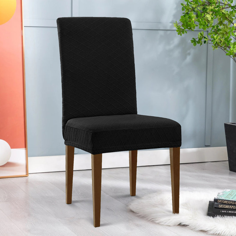 Housse pour chaise de salle à manger, Black