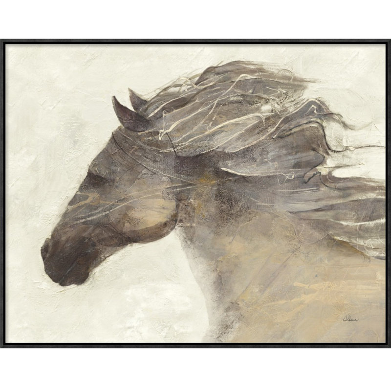 " Into the Wind Ivory " Print, 22" H x 28" W, Wrapped Canvas, No Matte