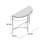 Genevieve 35.9'' Glass Top Console Table-133137848