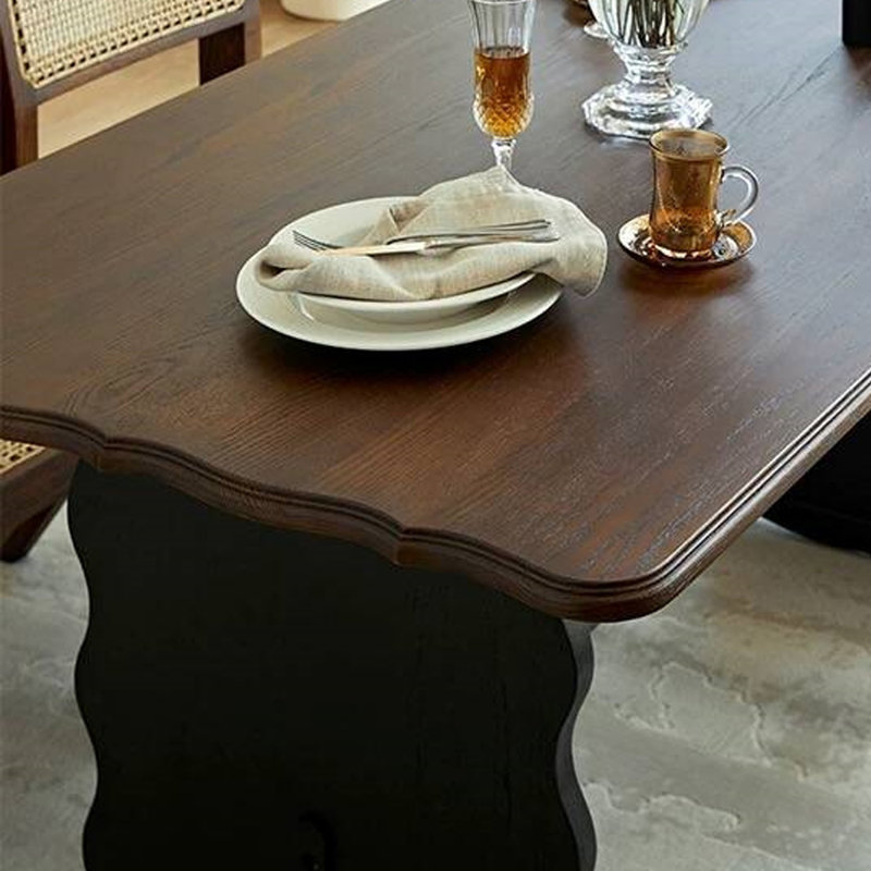 French vintage dining table, 29.53"H x 55.12"L x 27.56"W