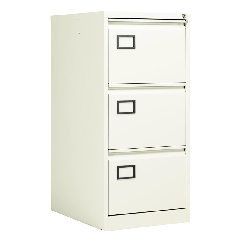 46cm Wide 3 -Drawer Steel File Cabinet, White