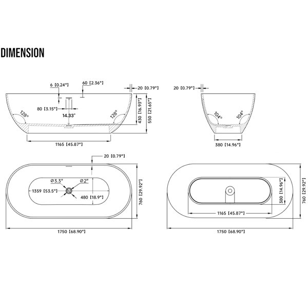 Dimensions du produit