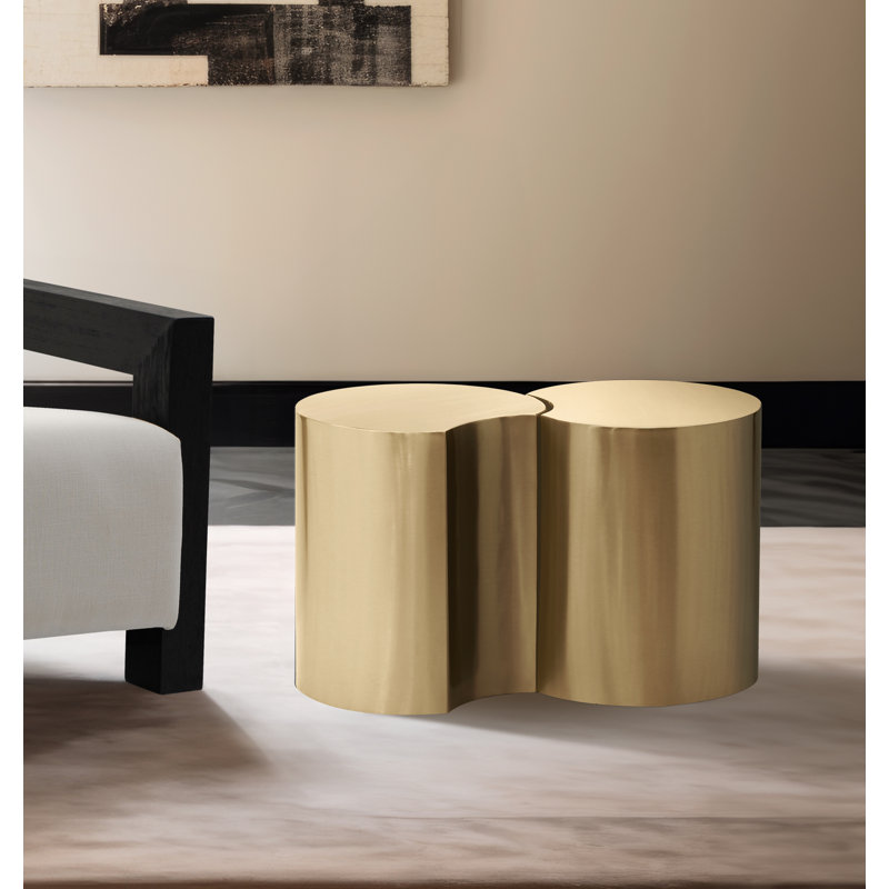 Ensemble de table de bout Ismah, Or, H 16 po x l 28 po x P 15 po