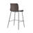 Upholstered Counter Stool with Metal Frame-831039383