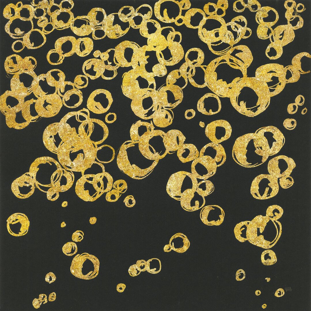 Leinwandbild Gold Bubbles II von Chris Paschke