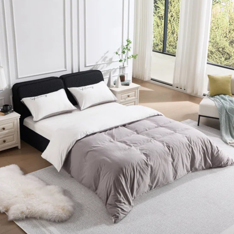 Compression Memory Foam Integrated Bed with Premium Knitted Fabric & Removable Cover
