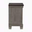 Mobilier de chambre classique style transitionnel rustique et café à 2 tiroirs avec table de bout à 1 tiroir gris antique