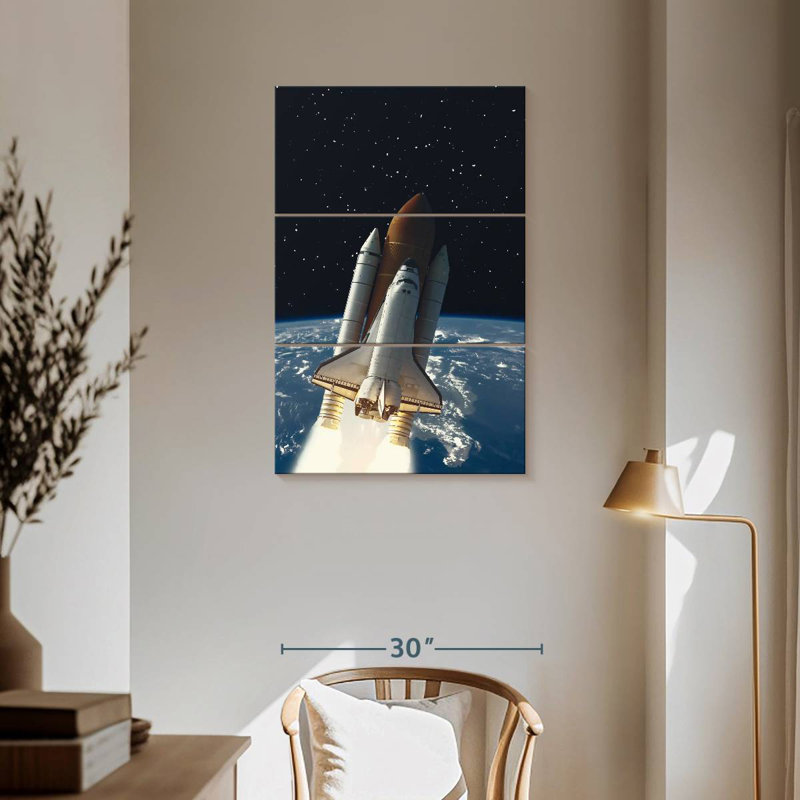 Oberle Rocket To Space, 57" H x 36" W