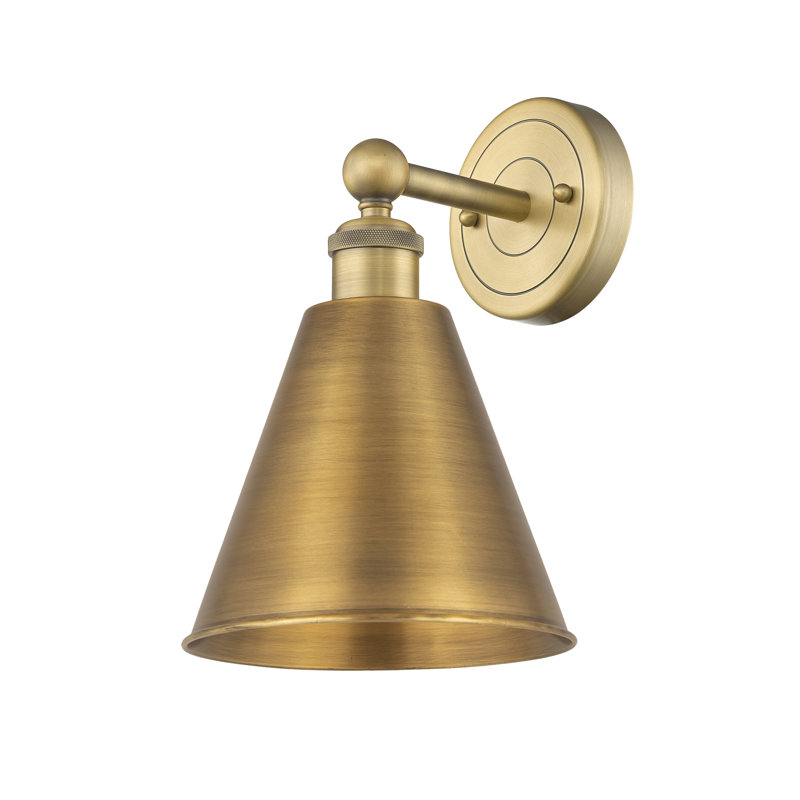 Dorantes Steel Armed Sconce, Brushed Brass