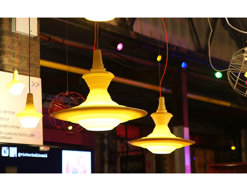 Stupa 1 - Light Pendant, Yellow