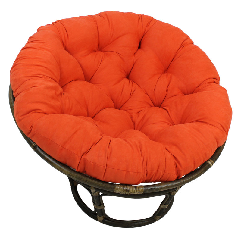 Outdoor 6'' Papasan Seat Cushion, Tangerine Dream