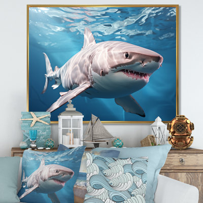 Océan, requin fantôme bleu, photographie sur toile