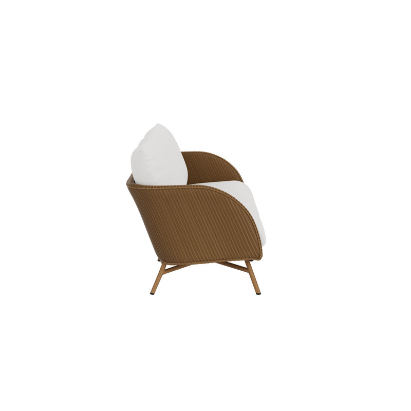 Essence Outdoor 3 - Seat Patio Sofa, Canvas Natural, Hickory