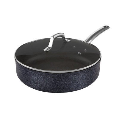 Tower T800033 Trustone Pro 28cm Non-Stick Multi-Pan, Stone-infused Titanium, Cast Steel Handle, Violet & Black , 4.5 litres