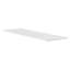 Tablette de comptoir rectangulaire en quartz blanc avec comptoir et trous de bonde Ivora-129697454