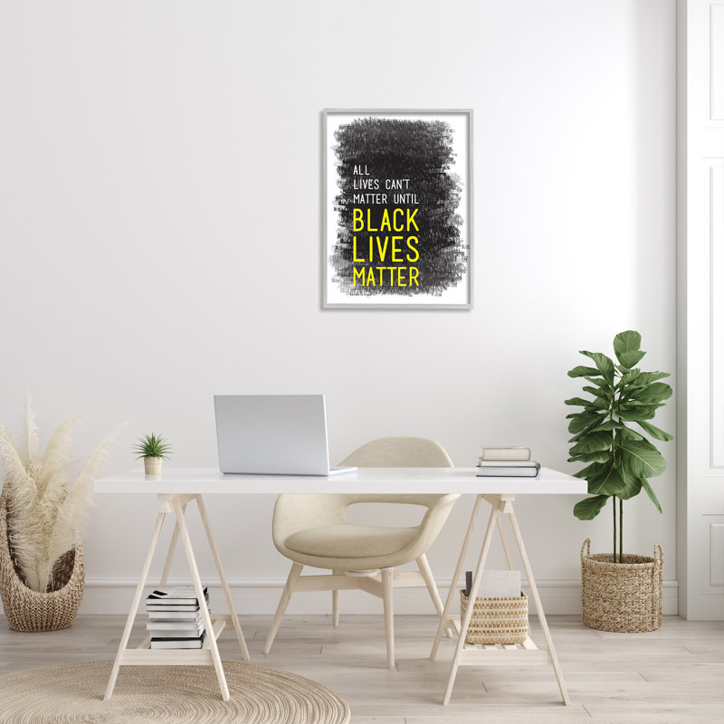 «Black Lives Matter Motivation» par Crayon «Scratch» par Tenisha Proctor, reproduction d'art textuel, H 30 po x l 24 po