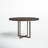 Tulane Round Solid Wood Top Metal Base Dining Table-401014103-401014102