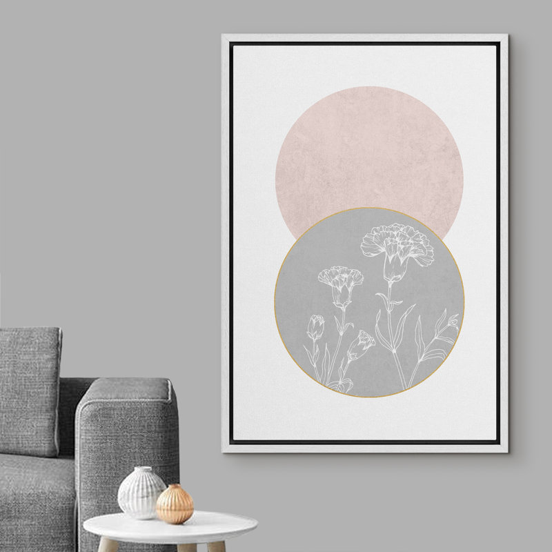 Cadre flottant, impression sur toile, Cadre blanc, H 36 po x l 24 po x P 1,5 po