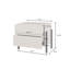 59cm W Laminate Bedside Table