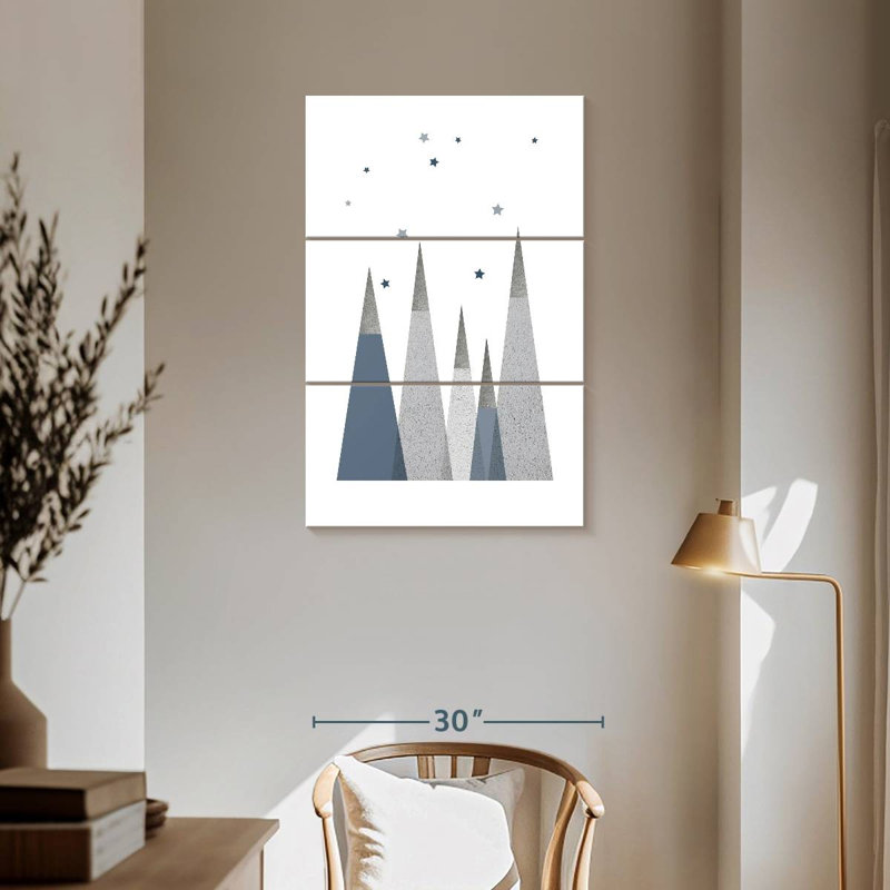 Ashelle Grey Mountains I, 57" H x 36" W