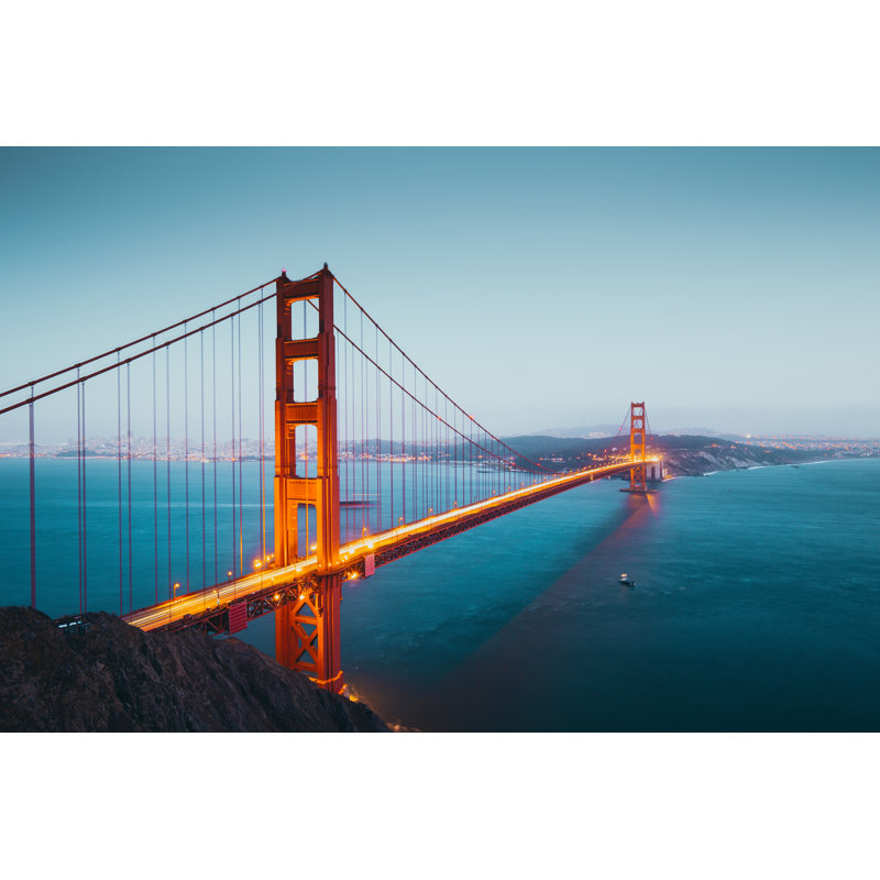 Golden Gate Bridge - Wrapped Canvas Print, 30cm H x 46cm W