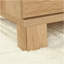 Bureau en L, finition brune