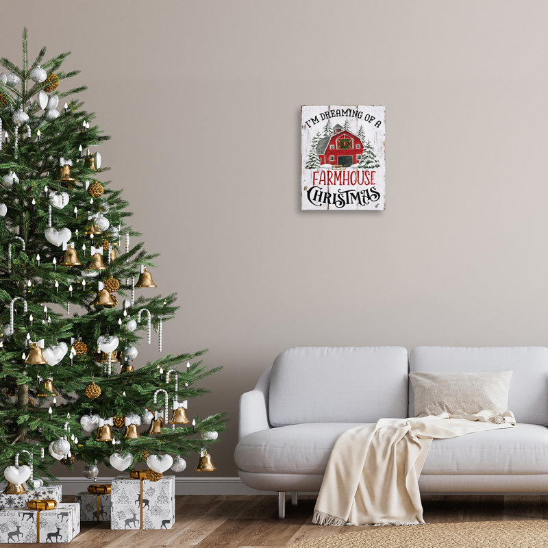 «Farmhouse Christmas Dreaming» par Creatif Belle, H 20 po x l 16 po