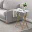 Ensemble de 2 tables pliantes avec plateau télé, table d'appoint pliable, table de collation portable pour le salon, la chambre à coucher, le bureau, le petit espace, sans assemblage-653310403