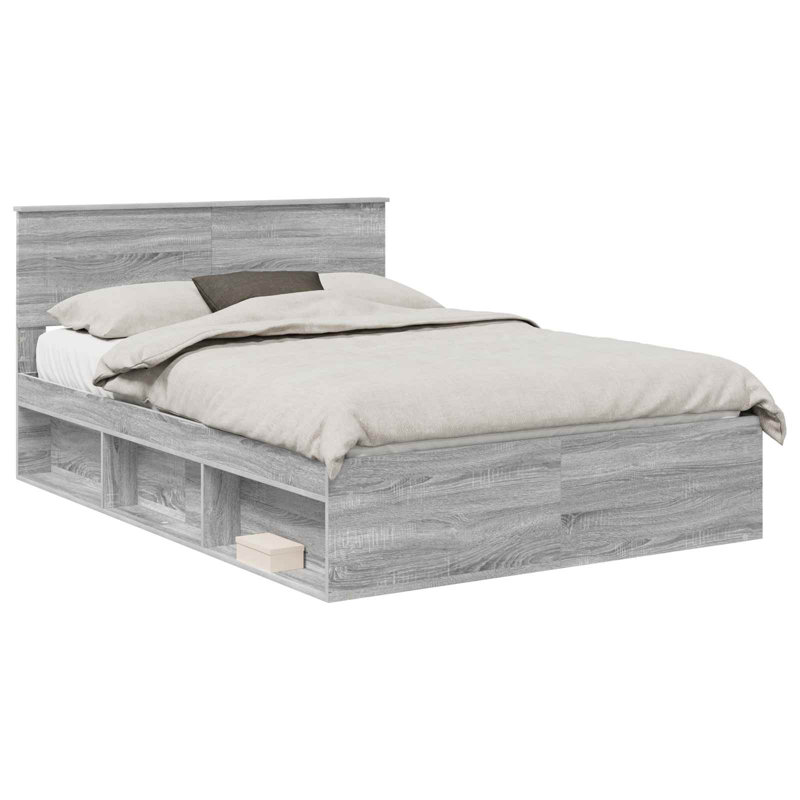 Bed, Kingsize (5'), Grey Sonoma