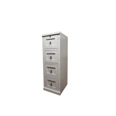 Zykell 18.25'' Wide 4 -Drawer Solid Wood File Cabinet